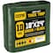 Core Tarps Heavy Duty Tarp, 24 ft L x 0.5 mm H x 18 ft W, 10 Mil, Green/Black, Polyethylene CT-603-18X24 - alternate 1